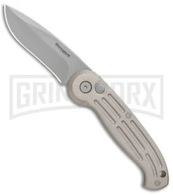 Boker Magnum Speedmaster Champagne Automatic Knife - Bead Blast Plain