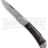 Boker Magnum Damascus Countess Ebony Folding Knife - Damascus Plain