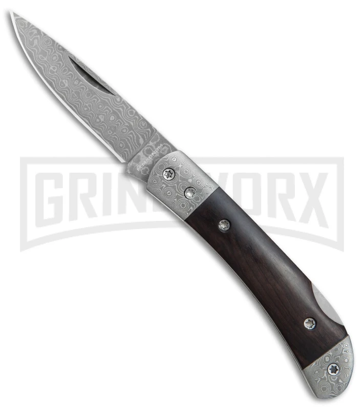 Boker Magnum Damascus Countess Ebony Folding Knife - Damascus Plain 1 Boker Magnum Damascus Countess Ebony Folding Knife - Damascus Plain