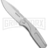 Boker Magnum The Milled One Steel Folding Knife - Satin Plain