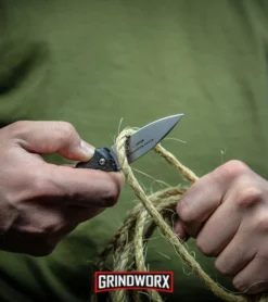 Boker Desert Warrior Mini Kalashnikov OD Green Automatic Knife - Copper Plain -Grindworx Shop Boker Mini Kalashnikov Automatic Knife Black Bead Blast 01KALS73 BHQ 10758 kp lifestyle web large 4