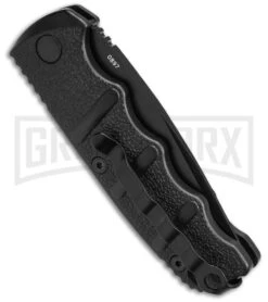 Boker Mini Kalashnikov Black Automatic Knife - Tanto Black Plain 6 Boker Mini Kalashnikov Black Automatic Knife - Tanto Black Plain -Grindworx Shop Boker Mini Kalashnikov Tanto Automatic Knife Black 2in Black BHQ 132752 td side large