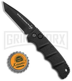 Boker Mini Kalashnikov Black Automatic Knife - Tanto Black Plain 7 Boker Mini Kalashnikov Black Automatic Knife - Tanto Black Plain -Grindworx Shop Boker Mini Kalashnikov Tanto Automatic Knife Black 2in Black BHQ 132752 td size large
