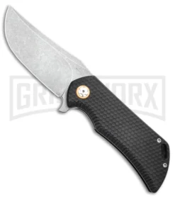 Boker Golem Liner Lock Knife Black G-10 - Stonewash Plain