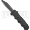 Boker Kalashnikov Black Aluminum OTF Automatic Knife - Bowie Black SW Plain