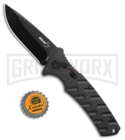 Boker Plus Strike Automatic Knife - Drop Point Black Plain 9 Boker Plus Strike Automatic Knife - Drop Point Black Plain -Grindworx Shop Boker Plus Strike Bowie Auto Black 01BO433NSOI BHQ 97031 jr bottlecap large
