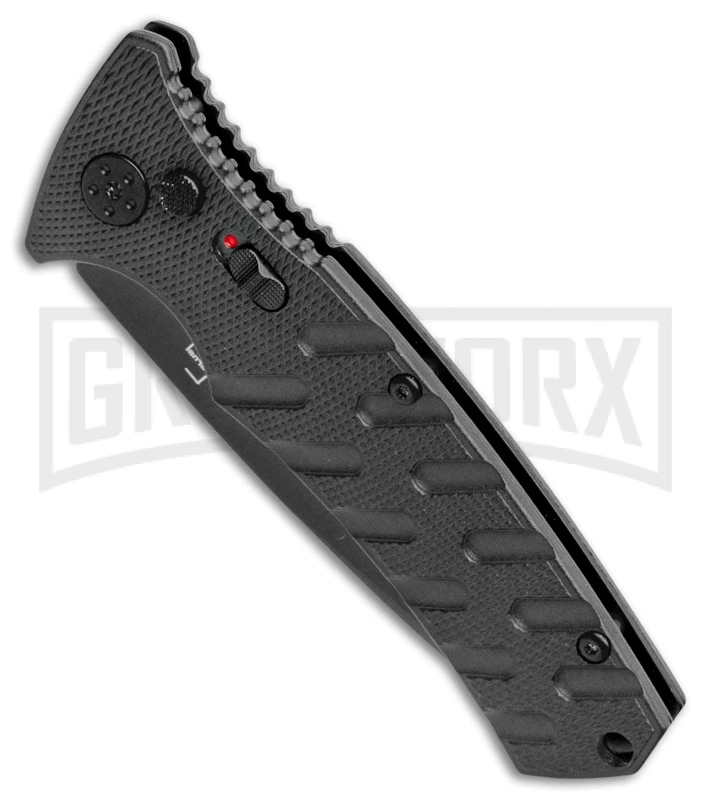 Boker Plus Strike Automatic Knife - Drop Point Black Plain 2 Boker Plus Strike Automatic Knife - Drop Point Black Plain - Image 2