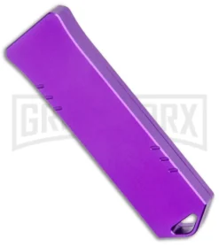 Boker Plus USB OTF Black Automatic Knife Aluminum - Purple SW Plain -Grindworx Shop Boker Plus USB OTF Auto Purple Aluminum Black SW 06EX277SOI BHQ 125999 jr side large