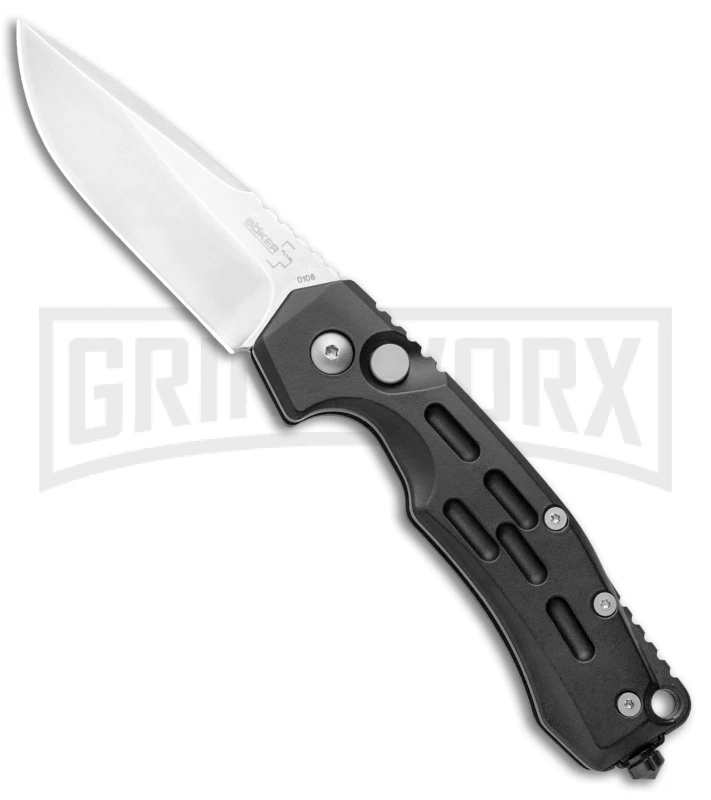 Boker Thunder Storm Automatic Knife Black - Satin Plain 1 Boker Thunder Storm Automatic Knife Black - Satin Plain