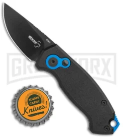 Boker Vox Kompakt CA Legal Automatic Knife - Drop Point Black Plain -Grindworx Shop Boker Vox Kompakt CA Legal Auto Knife Black 01BO624NSOI BHQ 95711 jr bottlecap 2 large