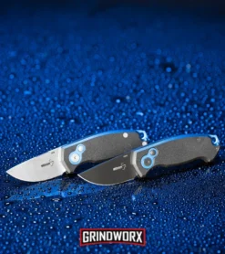 Boker Vox Kompakt CA Legal Automatic Knife - Drop Point Stonewash Plain -Grindworx Shop Boker Vox Kompakt CA Legal Automatic Knife Black BHQ 95711 kp blue web large