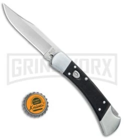 Buck Knives Buck 110 Elite Automatic Black G-10 Lockback Knife - Satin Plain -Grindworx Shop Buck 110 Elite Automatic LB Black G 10 Satin 0110BKSA BHQ 79345 jr bottlecap 1 large
