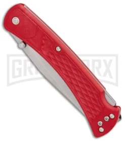 Buck Knives Buck 110 Slim Select Red GFN Lockback Knife - Satin Plain -Grindworx Shop Buck 110 Hunter Select Red GFN BHQ 88707 er spine large