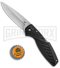 Buck Knives Buck 365 Rival II Black Lock Back Knife - Stonewash Plain 7 Buck Knives Buck 365 Rival II Black Lock Back Knife - Stonewash Plain -Grindworx Shop Buck 365 Rival II LB SW 0365BKS B BHQ 51759 jr bottlecap 3 large