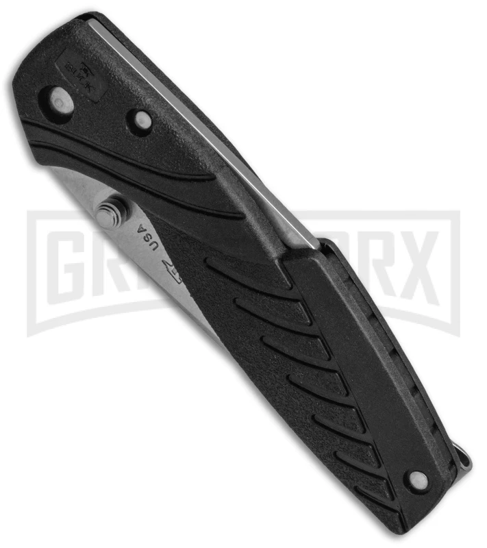 Buck Knives Buck 365 Rival II Black Lock Back Knife - Stonewash Plain 2 Buck Knives Buck 365 Rival II Black Lock Back Knife - Stonewash Plain - Image 2
