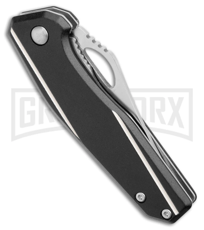 Buck Dealer Tin 247/246 Black Aluminum 2-for-1 Pocket Knife Satin Plain 7 Buck Dealer Tin 247/246 Black Aluminum 2-for-1 Pocket Knife Satin Plain - Image 7