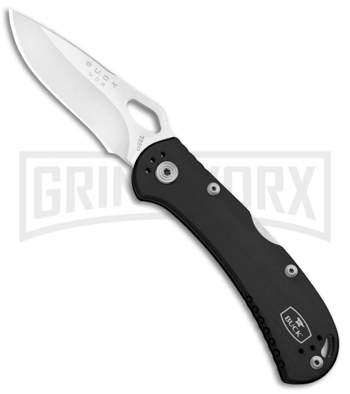 Buck Knives SpitFire Black Folding Knife - Satin Plain 1 Buck Knives SpitFire Black Folding Knife - Satin Plain