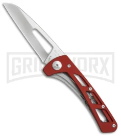 Buck Knives Buck Vertex Red Aluminum Folding Knife - Satin Plain