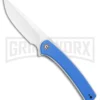 CIVIVI Asticus Blue G-10 Liner Lock Knife - Satin Plain
