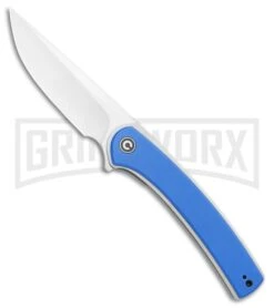 CIVIVI Asticus Blue G-10 Liner Lock Knife - Satin Plain