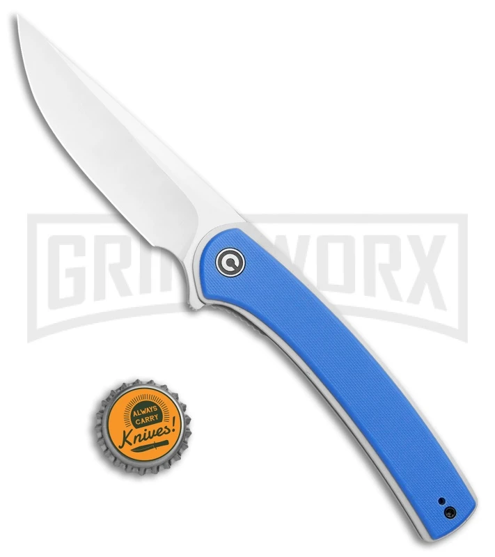 CIVIVI Asticus Blue G-10 Liner Lock Knife - Satin Plain 4 CIVIVI Asticus Blue G-10 Liner Lock Knife - Satin Plain - Image 4