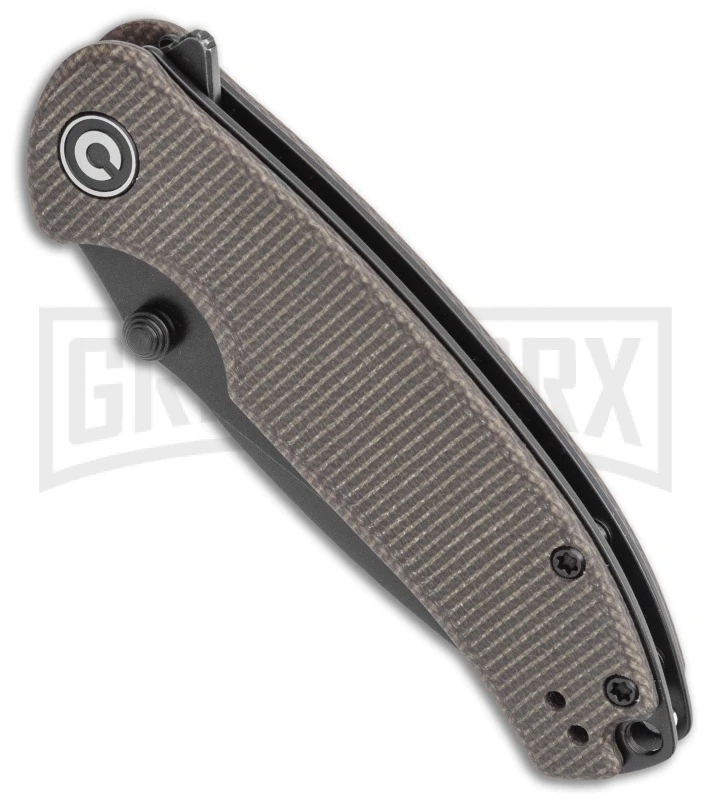 CIVIVI Pintail Dark Green Micarta Liner Lock Knife - Black Stonewash Plain 2 CIVIVI Pintail Dark Green Micarta Liner Lock Knife - Black Stonewash Plain - Image 2