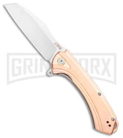 CJRB Cutlery Barranca Copper Liner Lock Knife - Stonewash Plain