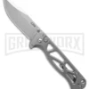 CJRB Cutlery Chord Skeletonized Steel Button Lock Knife - Satin Plain