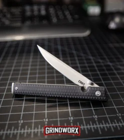 CRKT CEO Black GRN Liner Lock Knife - Satin Plain -Grindworx Shop CRKT CEO Liner Lock Knife Black GRN Satin 7096 BHQ 92432 kp bens desk instagram large