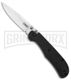 CRKT Offbeat II Lockback Knife Black GRN - Satin Drop Point