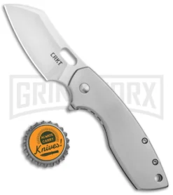CRKT Pilar Large Stainless Steel Frame Lock Flipper Knife - Satin Plain 7 CRKT Pilar Large Stainless Steel Frame Lock Flipper Knife - Satin Plain -Grindworx Shop CRKT Pilar Large FL SS Satin 5315 BHQ 92276 jr bottlecap large