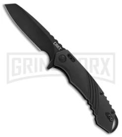 CRKT Directive Black Folding Knife - Tanto Black Plain