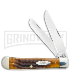 Case Trapper Knife Antique Bone Rogers Corn Cob Jig - Polish Plain