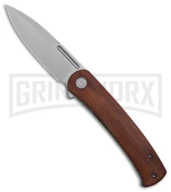 CIVIVI Cetos Cuibourtia Wood Folding Knife - Bead Blast Plain