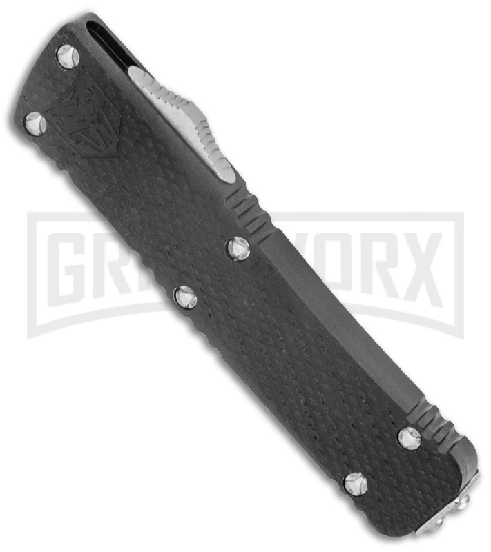 CobraTec Knives California Legal OTF Knife Black - Tanto Plain 2 CobraTec Knives California Legal OTF Knife Black - Tanto Plain - Image 2