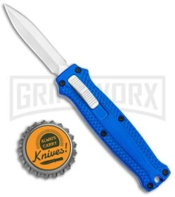 Coffin Blaster 2.0 Textured Blue DA/OTF Automatic 440 Knife (2" Satin) 7 Coffin Blaster 2.0 Textured Blue DA/OTF Automatic 440 Knife (2" Satin) -Grindworx Shop Coffin Blaster 2.0 Textured Blue DA OTF Auto 440 Satin GX 37501 jr bottlecap large