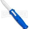 Coffin Blaster 2.0 Textured Blue DA/OTF Automatic 440 Knife (2" Satin)