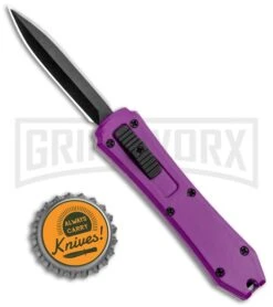 Coffin Blaster Purple DA/OTF Automatic Knife - Black Plain 7 Coffin Blaster Purple DA/OTF Automatic Knife - Black Plain -Grindworx Shop Coffin Blaster Blaster Purple DA OTF Auto Black Plain GX 35365 jr bottlecap large