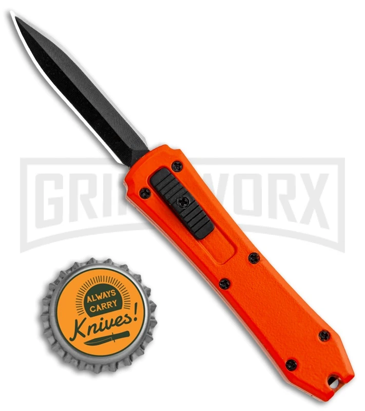 Coffin Blaster Orange DA/OTF Automatic Knife - Black Plain 4 Coffin Blaster Orange DA/OTF Automatic Knife - Black Plain - Image 4