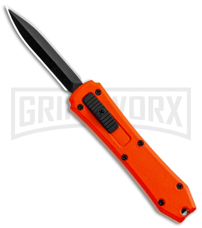 Coffin Blaster Orange DA/OTF Automatic Knife - Black Plain 1 Coffin Blaster Orange DA/OTF Automatic Knife - Black Plain