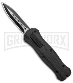Coffin Blaster Tactical Black DA/OTF Automatic Knife - Dagg Two-Tone
