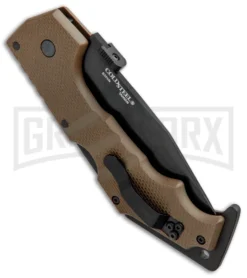 Cold Steel AK-47 FDE G-10 Folding Knife - Black Plain -Grindworx Shop Cold Steel AK 47 LB Coyote Tan G 10 Black 58MVF BHQ 35180 jr side large