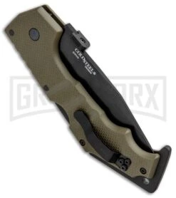 Cold Steel AK-47 OD Green G-10 Folding Knife - Black Plain -Grindworx Shop Cold Steel AK 47 LB OD Green G 10 Black 58MVG BHQ 33095 jr side large