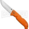 Cold Steel Blaze Orange Finn Wolf Lockback Knife - Satin Plain