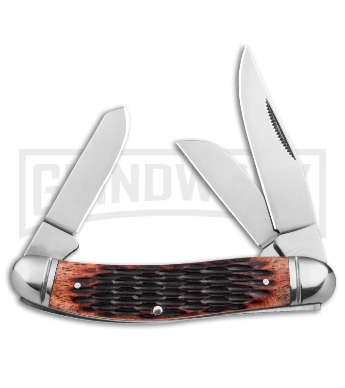 Cold Steel Gentleman's Stockman Jigged Bone Slip Joint Knife (2.5" Satin) 1 Cold Steel Gentleman's Stockman Jigged Bone Slip Joint Knife (2.5" Satin)