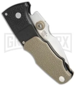 Cold Steel Grik Black GFN Tri-Ad Lock Knife - Satin Plain -Grindworx Shop Cold Steel Grik Tri Ad LB GFN 28E BHQ 52023 jr side large