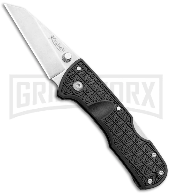 Cold Steel Kiridashi Black GFN Tri-Ad Lock Knife - Stonewash Plain 1 Cold Steel Kiridashi Black GFN Tri-Ad Lock Knife - Stonewash Plain