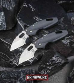Cold Steel Black Mini Tuff Lite Pocket Knife - Satin Full Serr 9 Cold Steel Black Mini Tuff Lite Pocket Knife - Satin Full Serr -Grindworx Shop Cold Steel Mini Tuff Lite Tri Ad Lock Knife Satin Full Serr 20MTS BHQ 49422 kp wet rocks web large