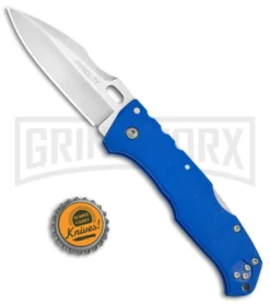 Cold Steel Pro Lite Sport Blue GFN Folding Knife - Satin Plain 4TH18 8 Cold Steel Pro Lite Sport Blue GFN Folding Knife - Satin Plain 4TH18 -Grindworx Shop Cold Steel Pro Lite Pro GFN Blue Sport 20NVLU BHQ 51993 jr bottlecap large