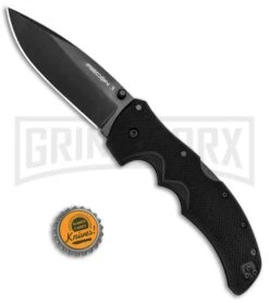 Cold Steel Recon 1 S35VN Folding Knife - Spear Point Black Plain -Grindworx Shop Cold Steel Recon 1 Standard CPM S35VN CS27BS BHQ 83442 jr bottlecap large